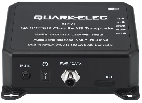 A052T AIS Class B/SOTDMA 5W Transponder with WiFi & NMEA 0183/2000 front